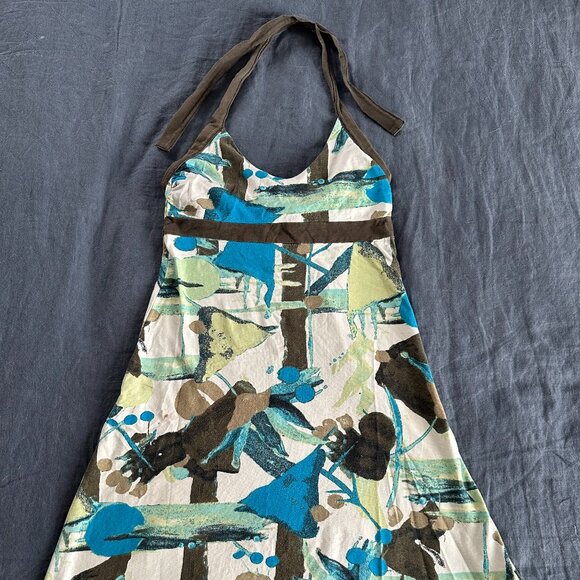 Patagonia Iliana Halter Dress, fun abstract pattern - Picture 1 of 5